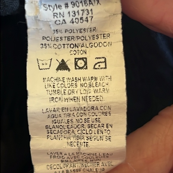 Black szS elastic waist scrub pants . Side , thigh and back pockets - Picture 6 of 6